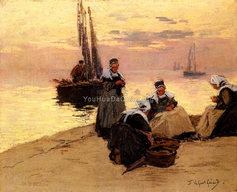 Marie Eugene Breton Fisherwomen - 费尔南·玛丽·尤金·勒古·杰拉德
